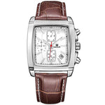 Men Top Brand Luxury Quartz Military Watches Genuine Leather Dress Wristwatch