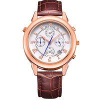 Original Military Watch Men Quartz Wristwatch Clock Genuine Leather Bracelet Roman Dial Classic Watches